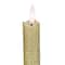 12" Gold Glittered Flameless Taper Candles, 2ct.